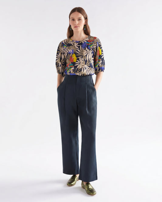 Wildflowers Blouse - Black
