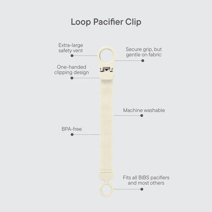 Bibs Pacifier Clip Loop - Cactus