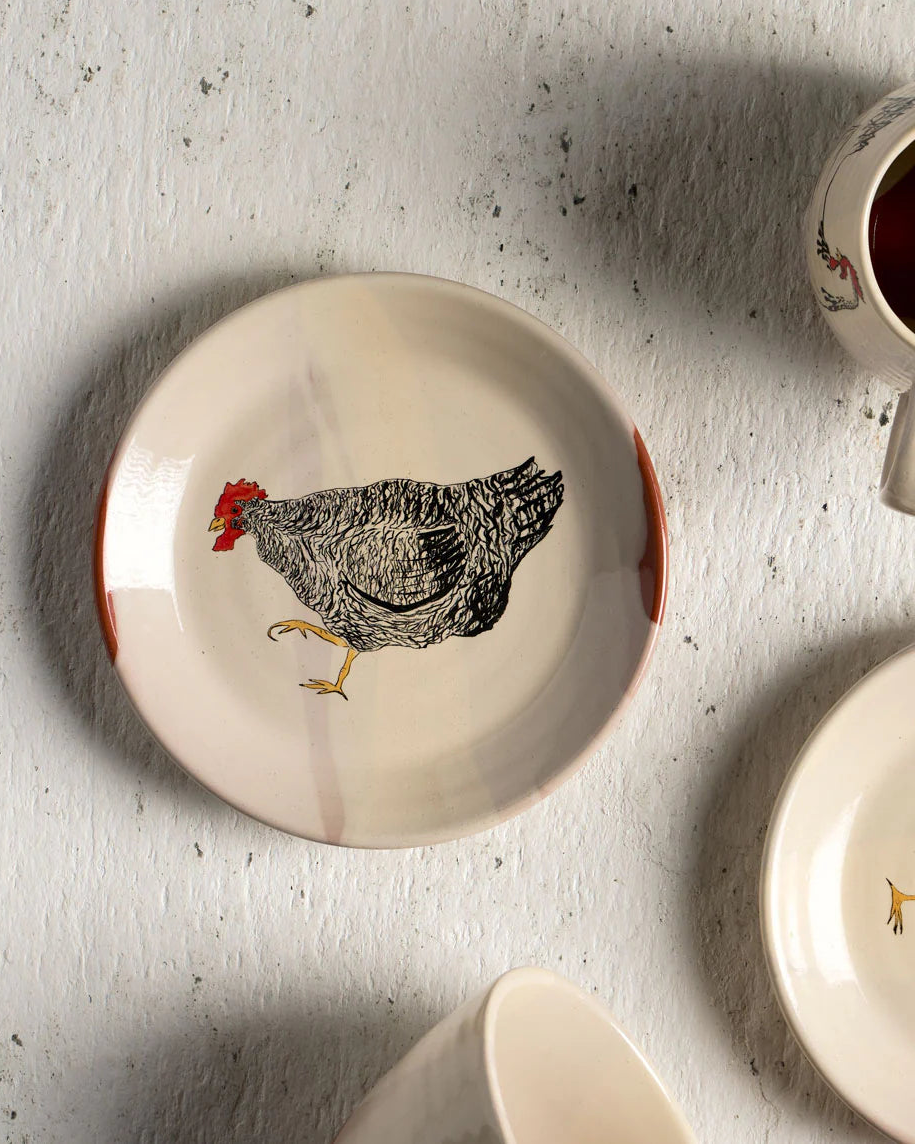 Emogen's Chickens Mabel Plate 17cm