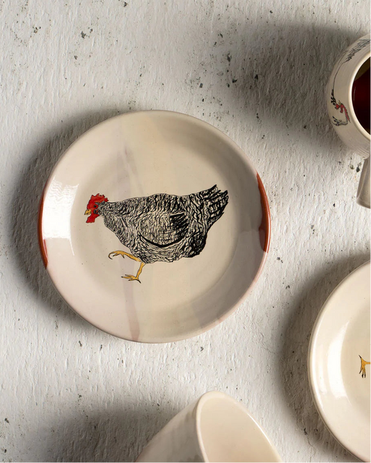 Emogen's Chickens Mabel Plate 17cm