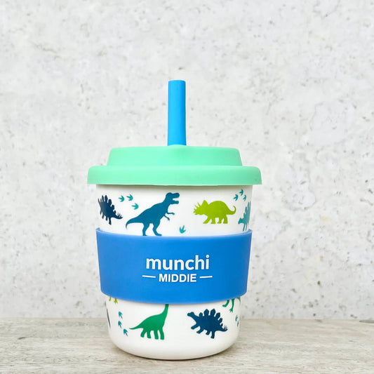 Dino Middie Single Cup - Straw Included