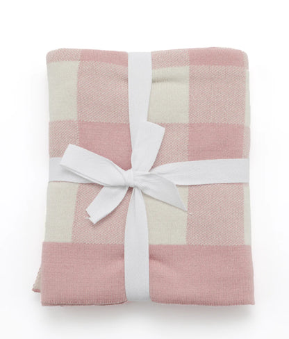 Gingham Baby Blanket - Pink