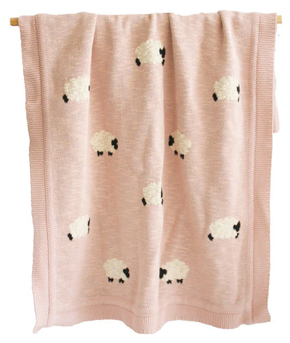 Baa Baa Baby Blanket - Pink