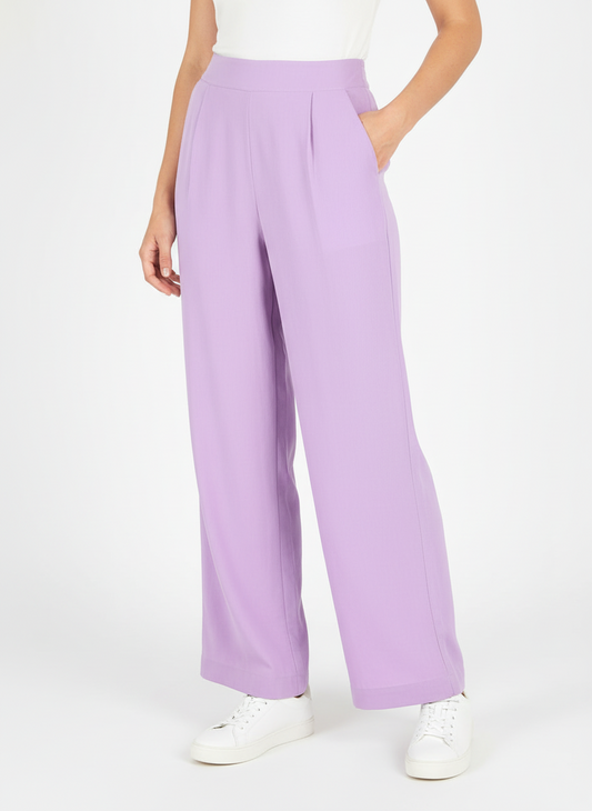 Boheme Splendour Trousers Lilac in Linen Blend