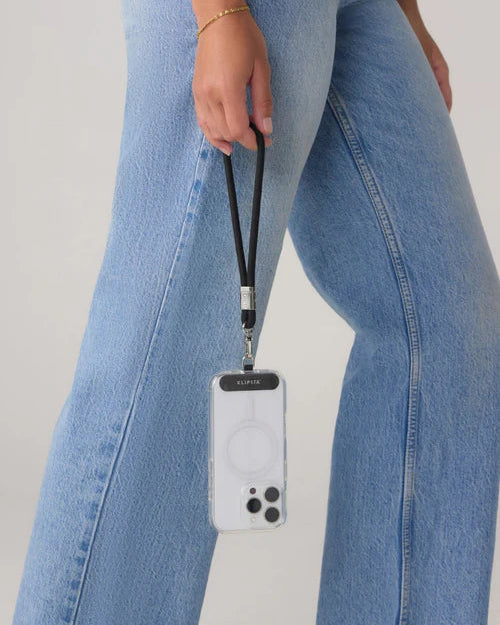 LOOP Phone Wrist Strap - Black & Silver