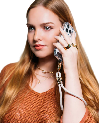 LOOP Phone Wrist Strap - Stone & Gold