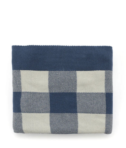 Gingham Baby Blanket - Blue