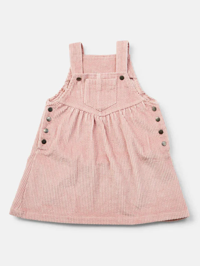 Sloan Overalls Dress | Pink