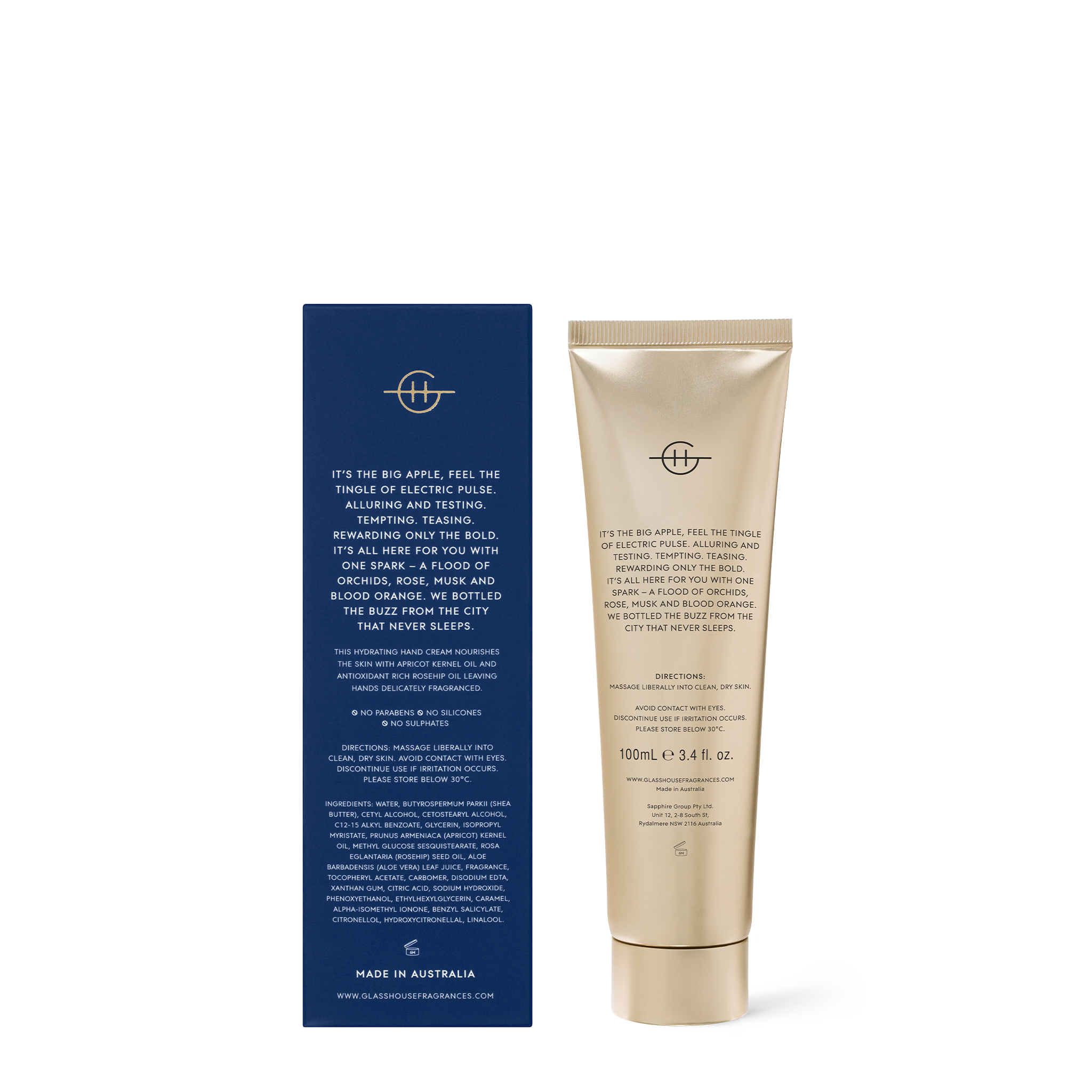 Glasshouse I'll Take Manhattan - 100ml Hand Cream