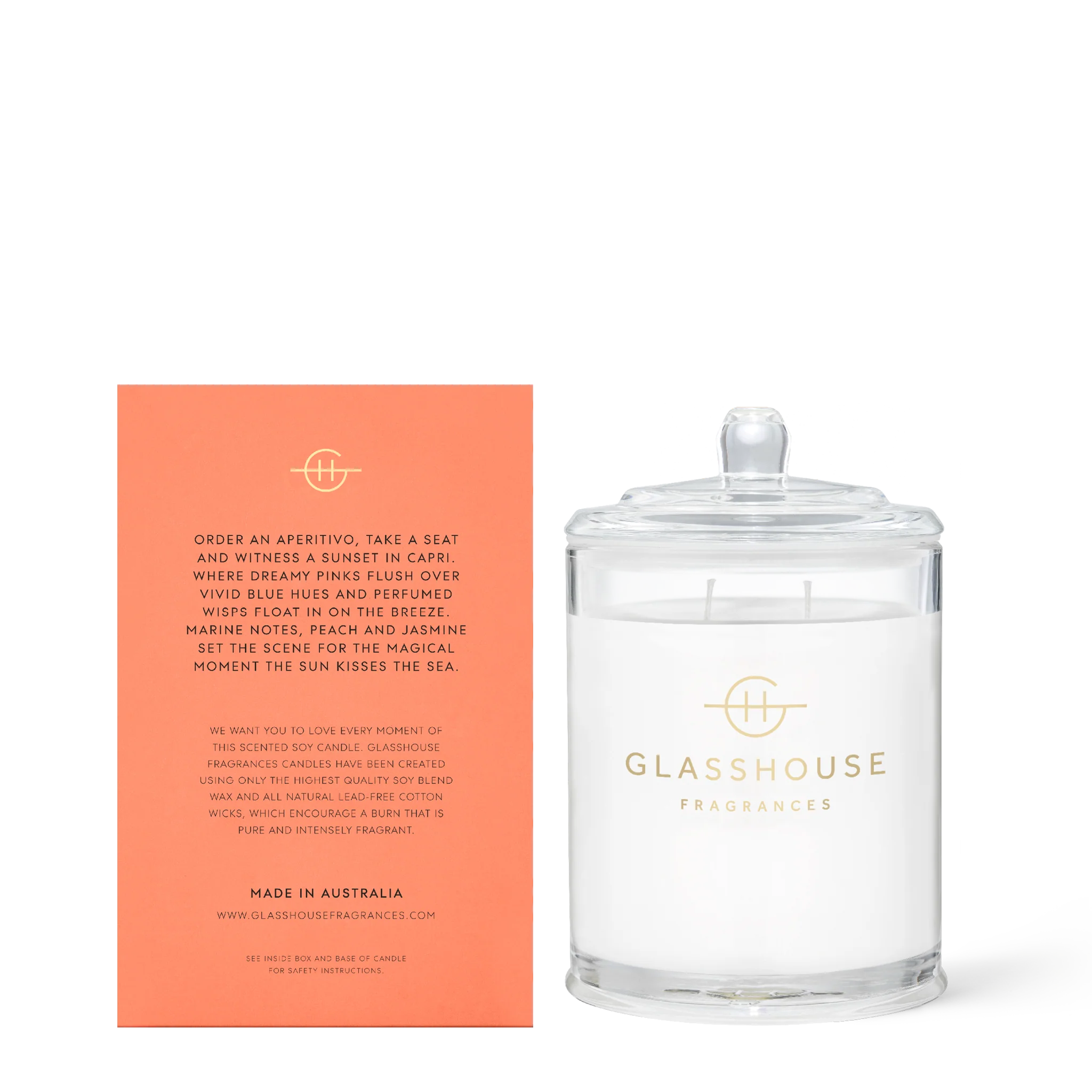 Glasshouse Sunsets in Capri- 380g Candle